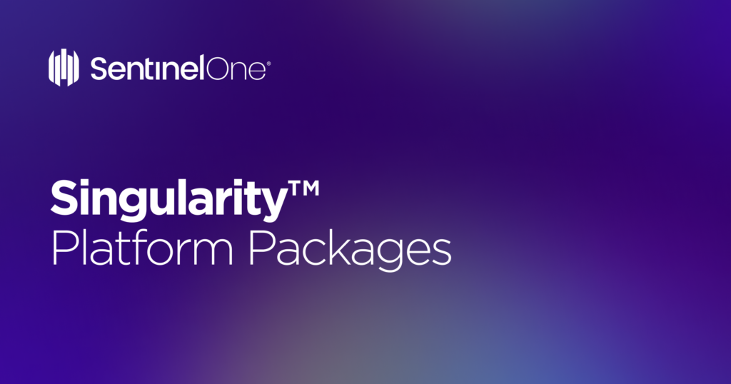 Platform Packages & Pricing | SentinelOne