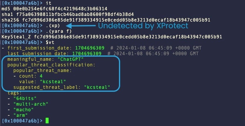 A recent sample of KeySteal uses the name ‘ChatGPT’ for its executable