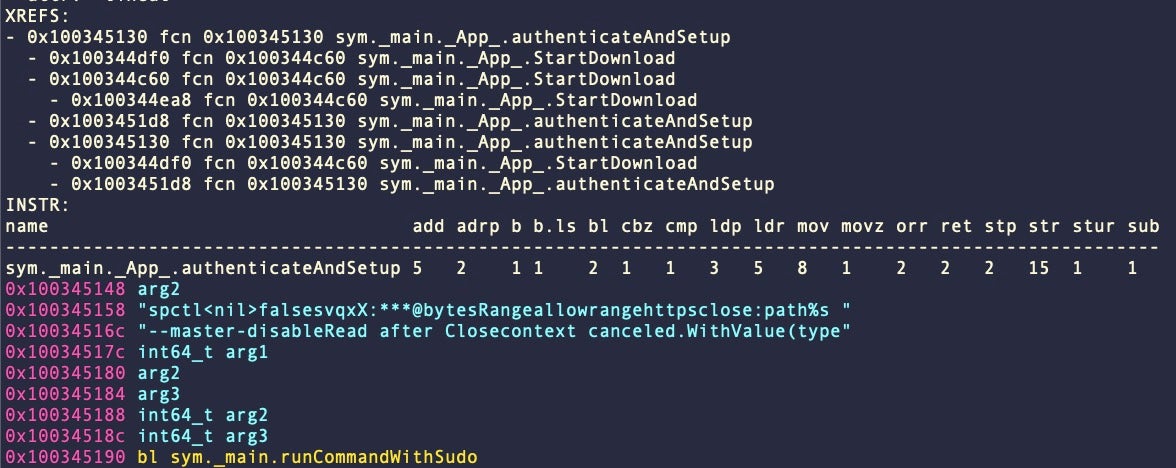 macOS.CherryPie attempts to disable Gatekeeper with admin privileges
