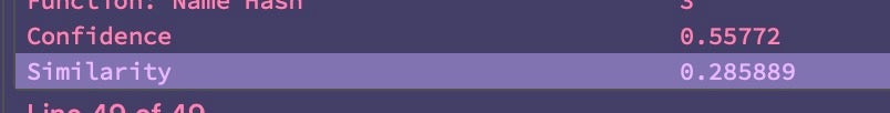 BinDiff output comparing AcidRain (MIPS) and AcidPour (x86)