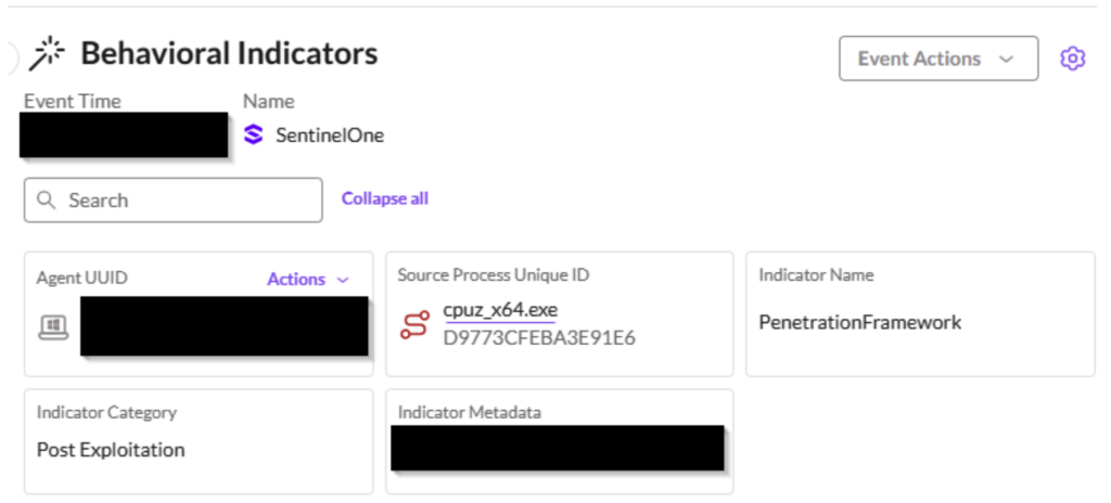 Behavioral Indicator