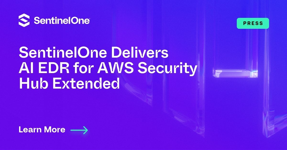 SentinelOne Delivers AI EDR for AWS Security Hub Extended | SentinelOne