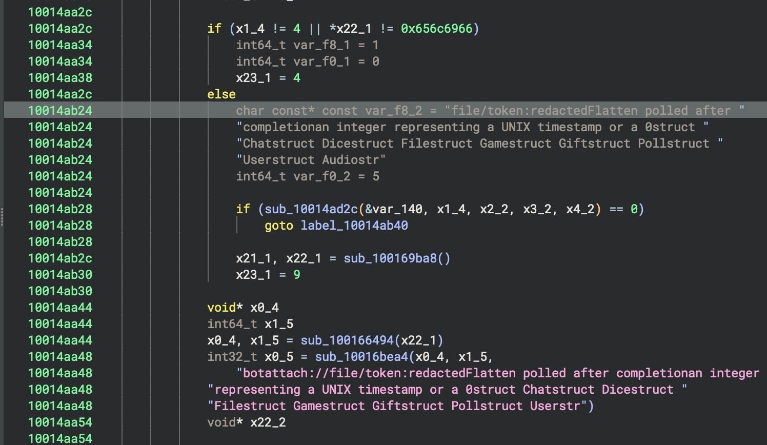 The Telegram URL constructor token-redaction branch
