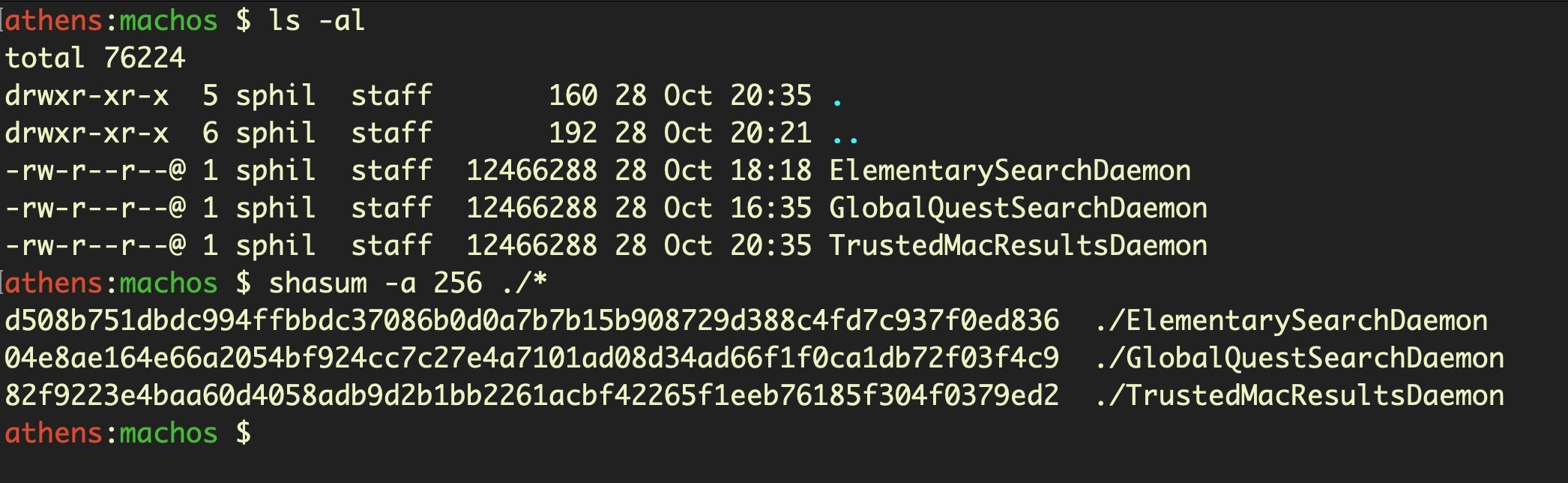 image of AdLoad Hashes