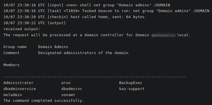 Domain admin checked