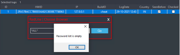 Do Not Cross The 'RedLine' Stealer: Detections and Analysis